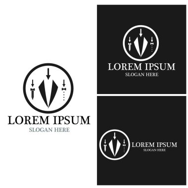 Smokin simgesi ve sembol vektör şablonu