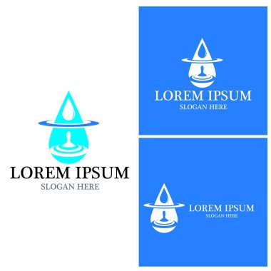 su damlası Logo Şablonu vektör çizimi tasarımı