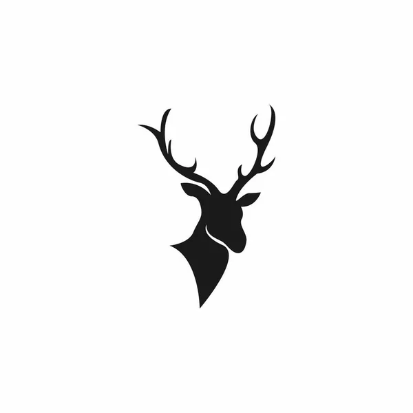 Herten Logo Template Vector Pictogram Illustratie Ontwerp — Stockvector