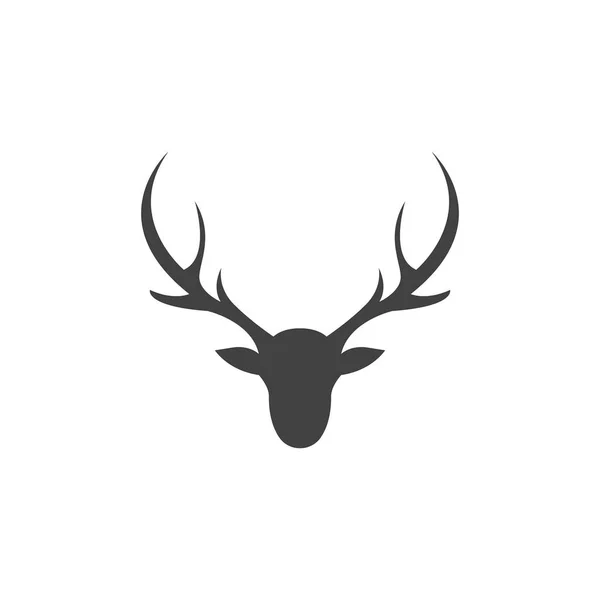Herten Logo Template Vector Pictogram Illustratie Ontwerp — Stockvector