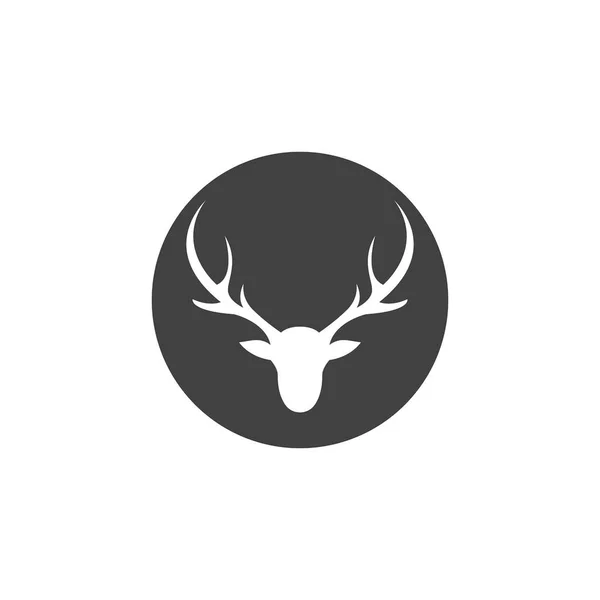 鹿のロゴテンプレートベクトルアイコンイラストデザイン — ストックベクタ