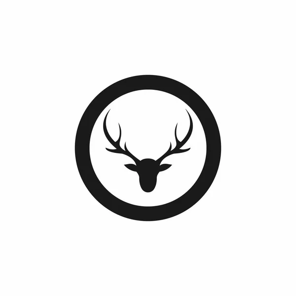 鹿のロゴテンプレートベクトルアイコンイラストデザイン — ストックベクタ