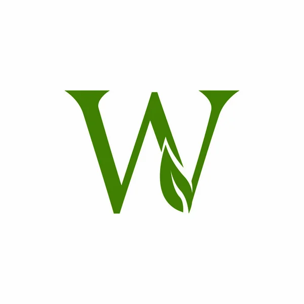 Ikona Liści Natury Wektor Szablonu Symbolu — Wektor stockowy