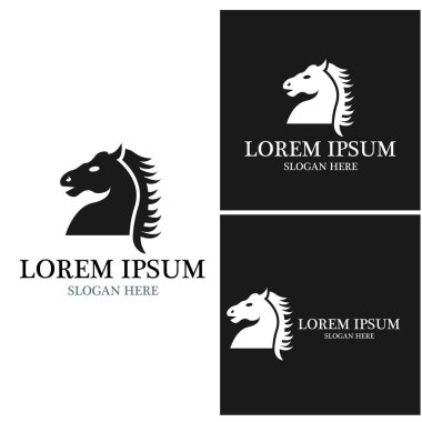 At Logosu Şablonu Vektör resimleme tasarımı