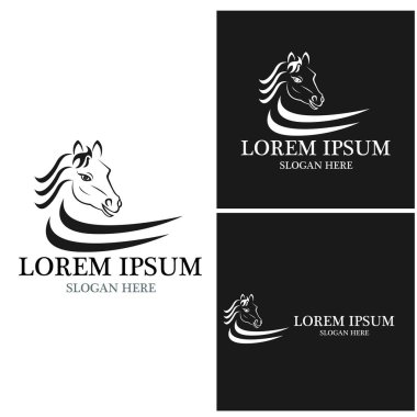 At Logosu Şablonu Vektör resimleme tasarımı