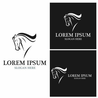 At Logosu Şablonu Vektör resimleme tasarımı
