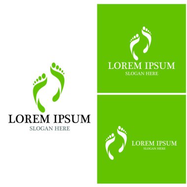 foot Logo Şablonu vektör illüstrasyon tasarımı