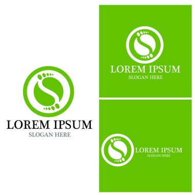 foot Logo Şablonu vektör illüstrasyon tasarımı