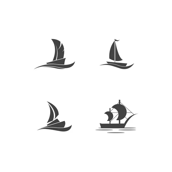 Шаблон Логотипа Яхты Логотипа — стоковый вектор