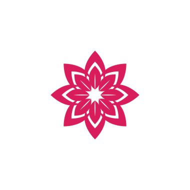 çiçek vektör tasarım şablonu çizimi