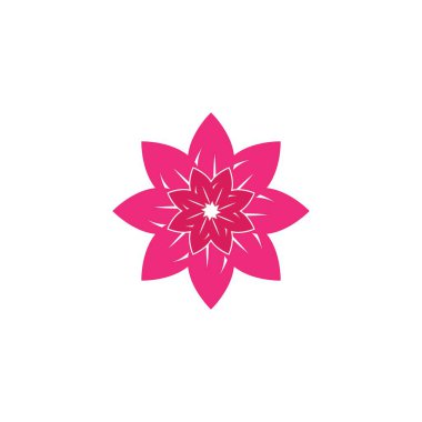 çiçek vektör tasarım şablonu çizimi