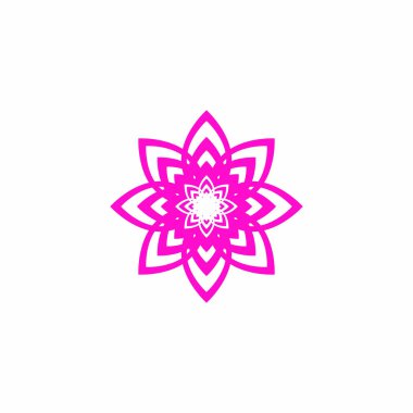 çiçek vektör tasarım şablonu çizimi