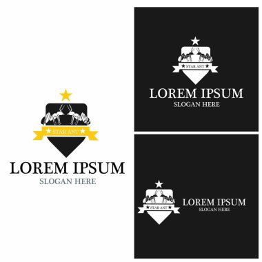 Karınca Logosu vektör illüstrasyon tasarımı