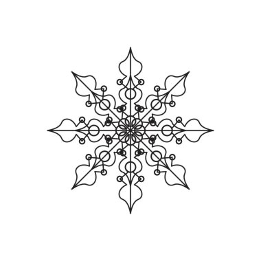 Mandala logo tasarımı vektör çizimi