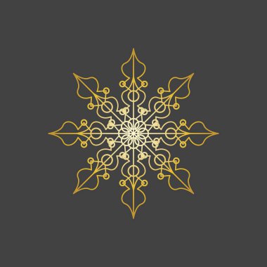 Mandala logo tasarımı vektör çizimi