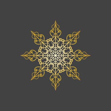 Mandala logo tasarımı vektör çizimi