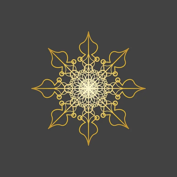 Mandala logo tasarımı vektör çizimi