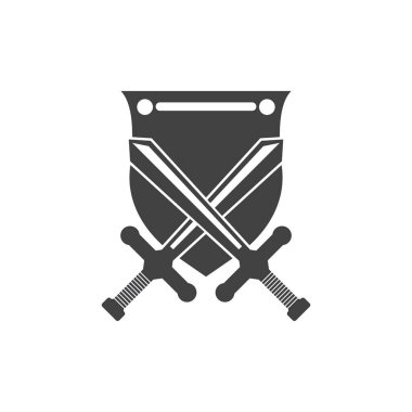 Kara Kılıç Savaşı Logo Vektörü İllüstrasyonunu Savundu
