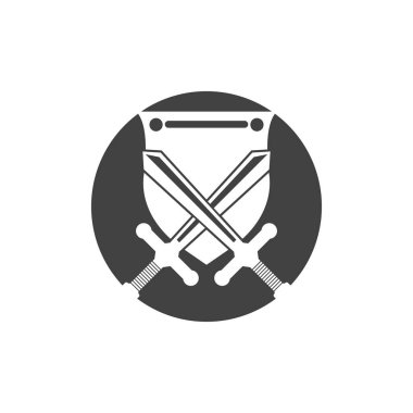 Kara Kılıç Savaşı Logo Vektörü İllüstrasyonunu Savundu