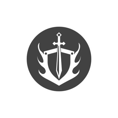 Kara Kılıç Savaşı Logo Vektörü İllüstrasyonunu Savundu