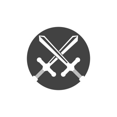 Kara Kılıç Savaşı Logo Vektörü İllüstrasyonunu Savundu