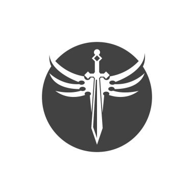 Kara Kılıç Savaşı Logo Vektörü İllüstrasyonunu Savundu