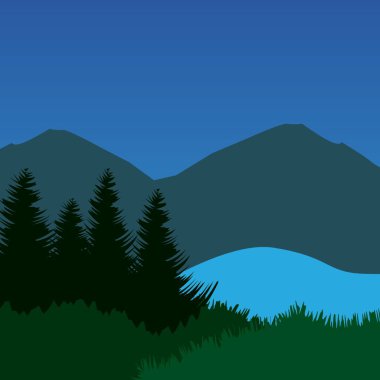 Basit Peyzaj Arkaplanı Resim Vektörü ResimleriComment