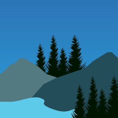 Basit Peyzaj Arkaplanı Resim Vektörü ResimleriComment