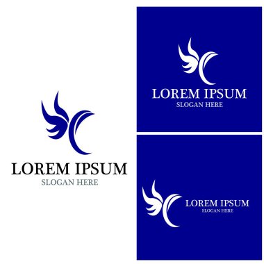 Havacılık simgesi ve sembol vektör şablonu