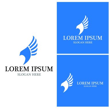 Havacılık simgesi ve sembol vektör şablonu