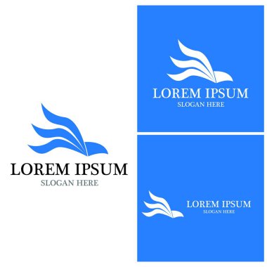 Havacılık simgesi ve sembol vektör şablonu