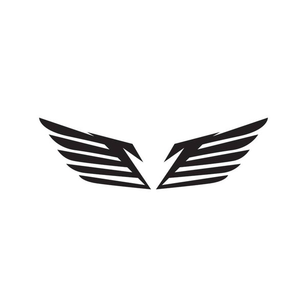 Bird wings logo vector template