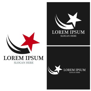 Yıldız simgesi şablon vektör illüstrasyon tasarımı