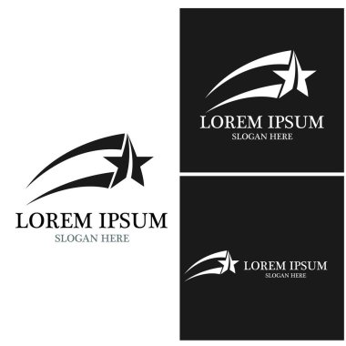 Yıldız simgesi şablon vektör illüstrasyon tasarımı