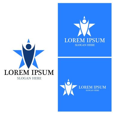 başarı insanlar Logo vektör şablon