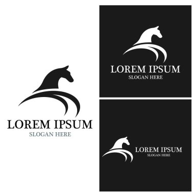 At Logosu Şablonu Vektör resimleme tasarımı