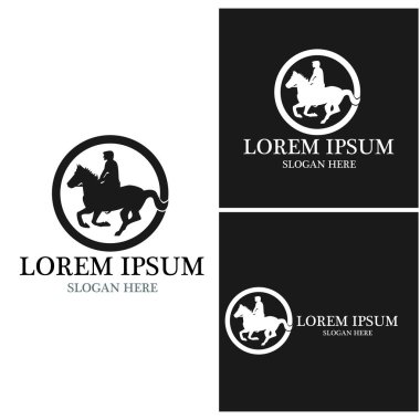 At Logosu Şablonu Vektör resimleme tasarımı