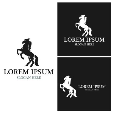 At Logosu Şablonu Vektör resimleme tasarımı