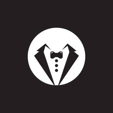 Smokin simgesi ve sembol vektör şablonu