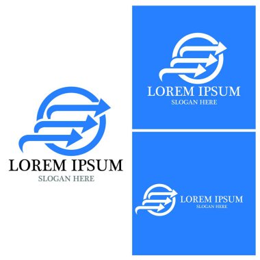 Ok vektör illüstrasyon simgesi Logo Şablonu tasarımı
