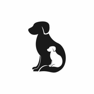 Pet Shop Silhouette Logo Vector Illustration