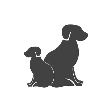 Pet Shop Silhouette Logo Vector Illustration