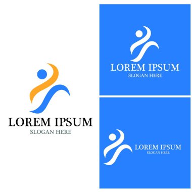 başarı insanlar Logo vektör şablon