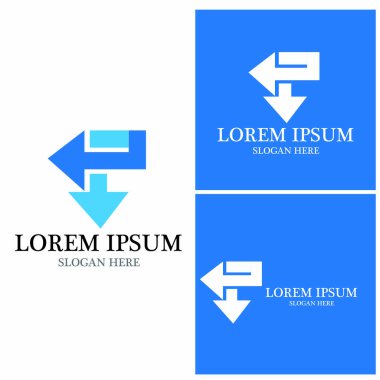 Ok vektör illüstrasyon simgesi Logo Şablonu tasarımı