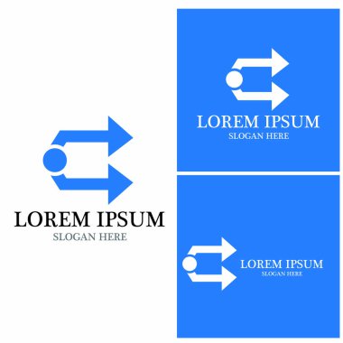 Ok vektör illüstrasyon simgesi Logo Şablonu tasarımı