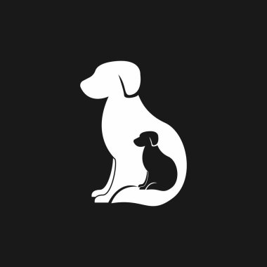 Pet Shop Silhouette Logo Vector Template