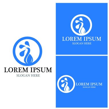 su damlası Logo Şablonu vektör çizimi tasarımı