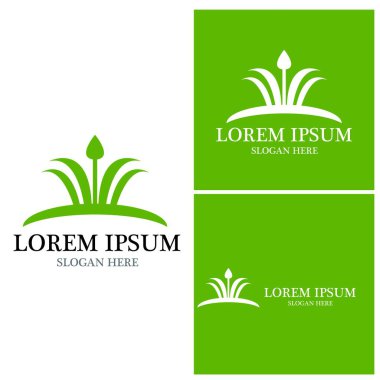 Tarım simgesi ve sembol vektör şablonu