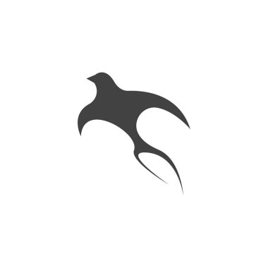 Swallow logo icon design vector image