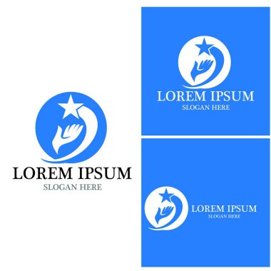 El bakımı insanları resimleme şablonu